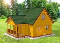 БД8 Проект дома из бруса 9х6 м