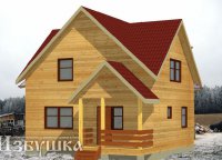 БД9 Проект дома из бруса 7х8 м