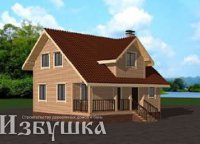 БД18 Проект дома из бруса 8х9 м