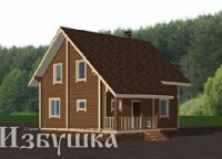 БД19 Проект дома из бруса 8х10 м
