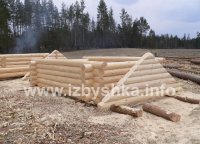 фронтоны из бревна