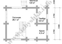 План 1 этажа