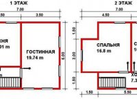 План 1 этажа и мансарды
