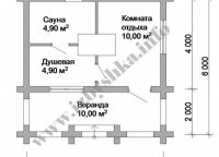 План бани