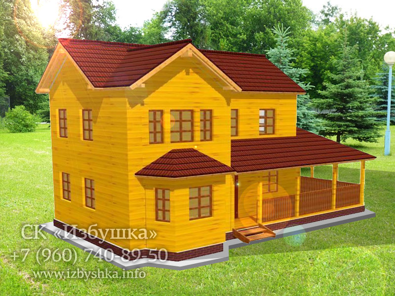 Проект дома из бруса 5х7 м